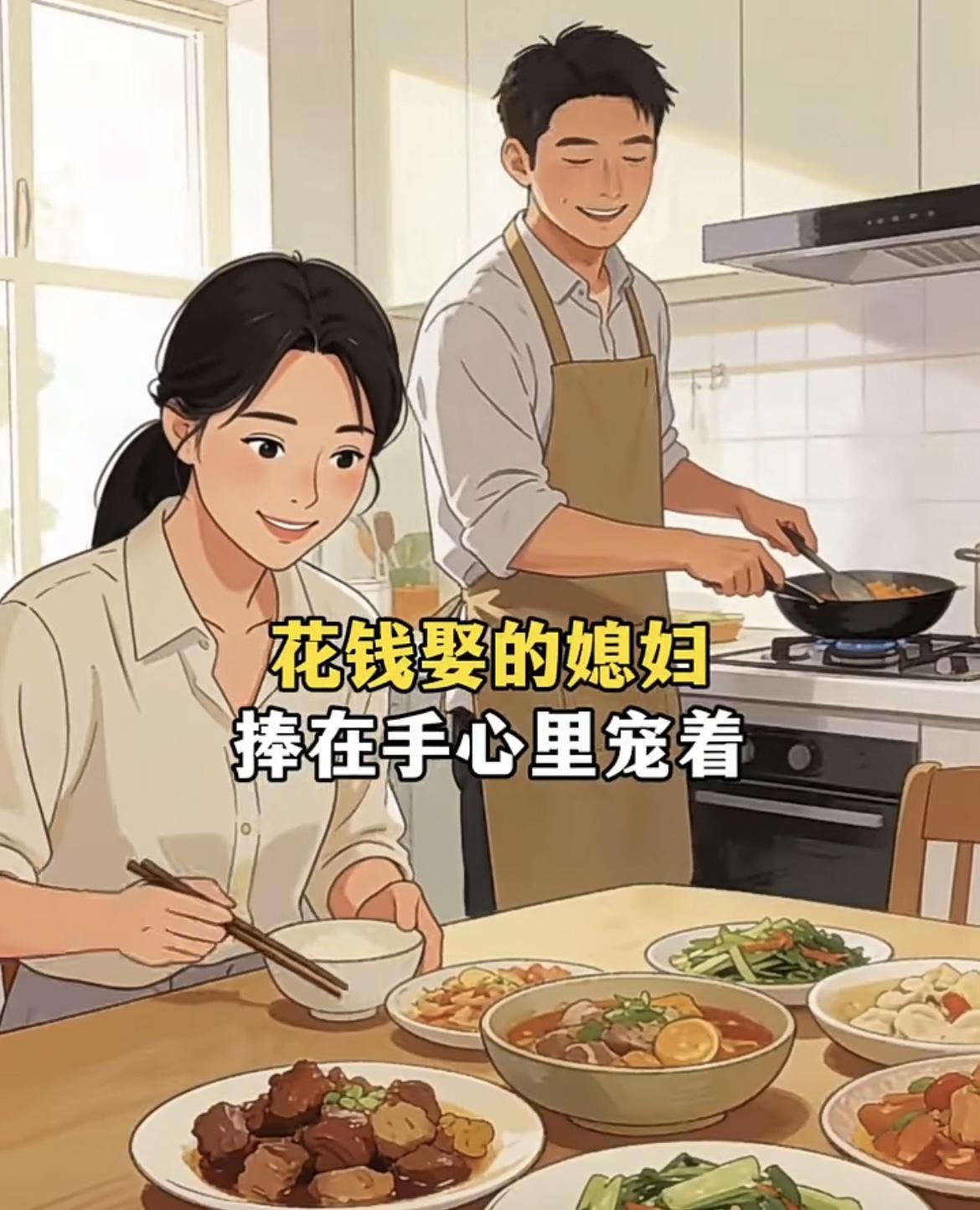 “花了彩礼的媳妇，就是不一样啊，哈哈”😯😯