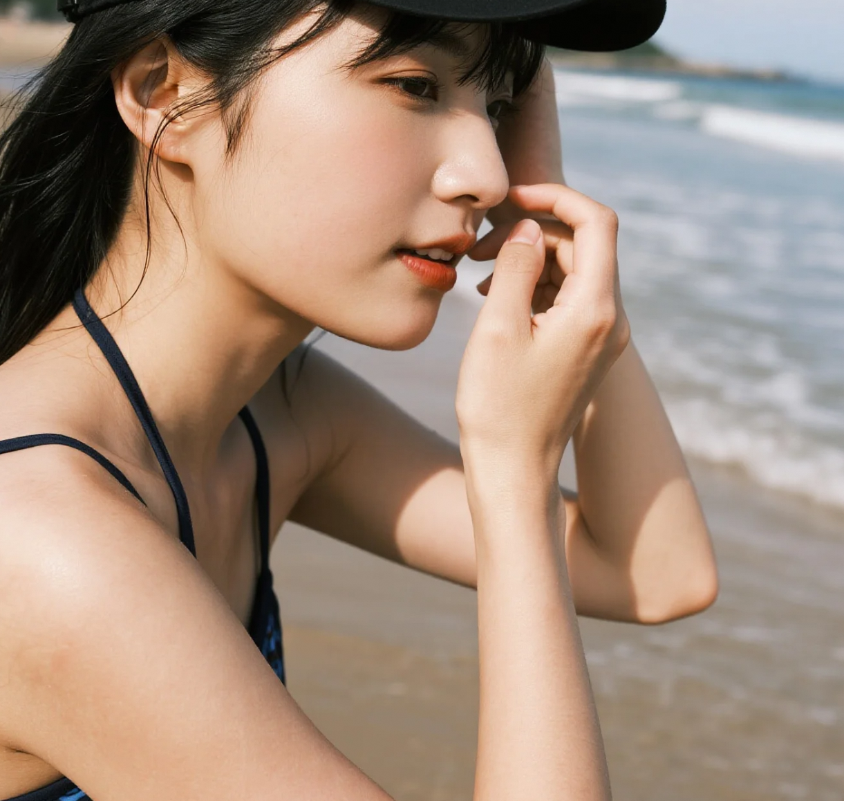 从晨光到落日|沙滩美女的24小时美学