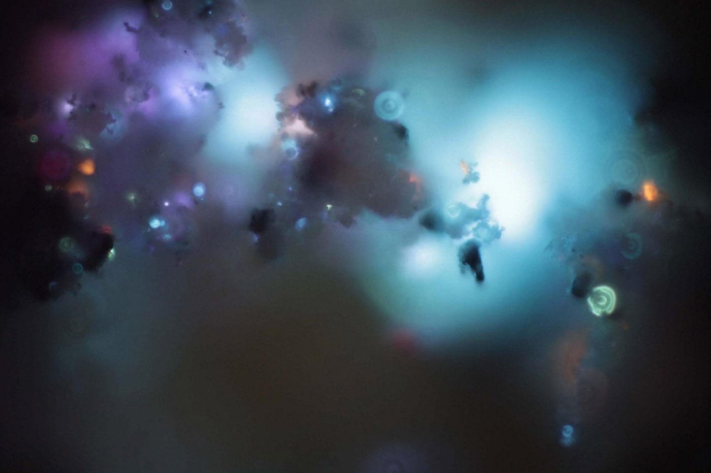 人类骨灰在显微镜下的样子，跟几千光年之外的星云高度相似，我们真的是星尘。​​​