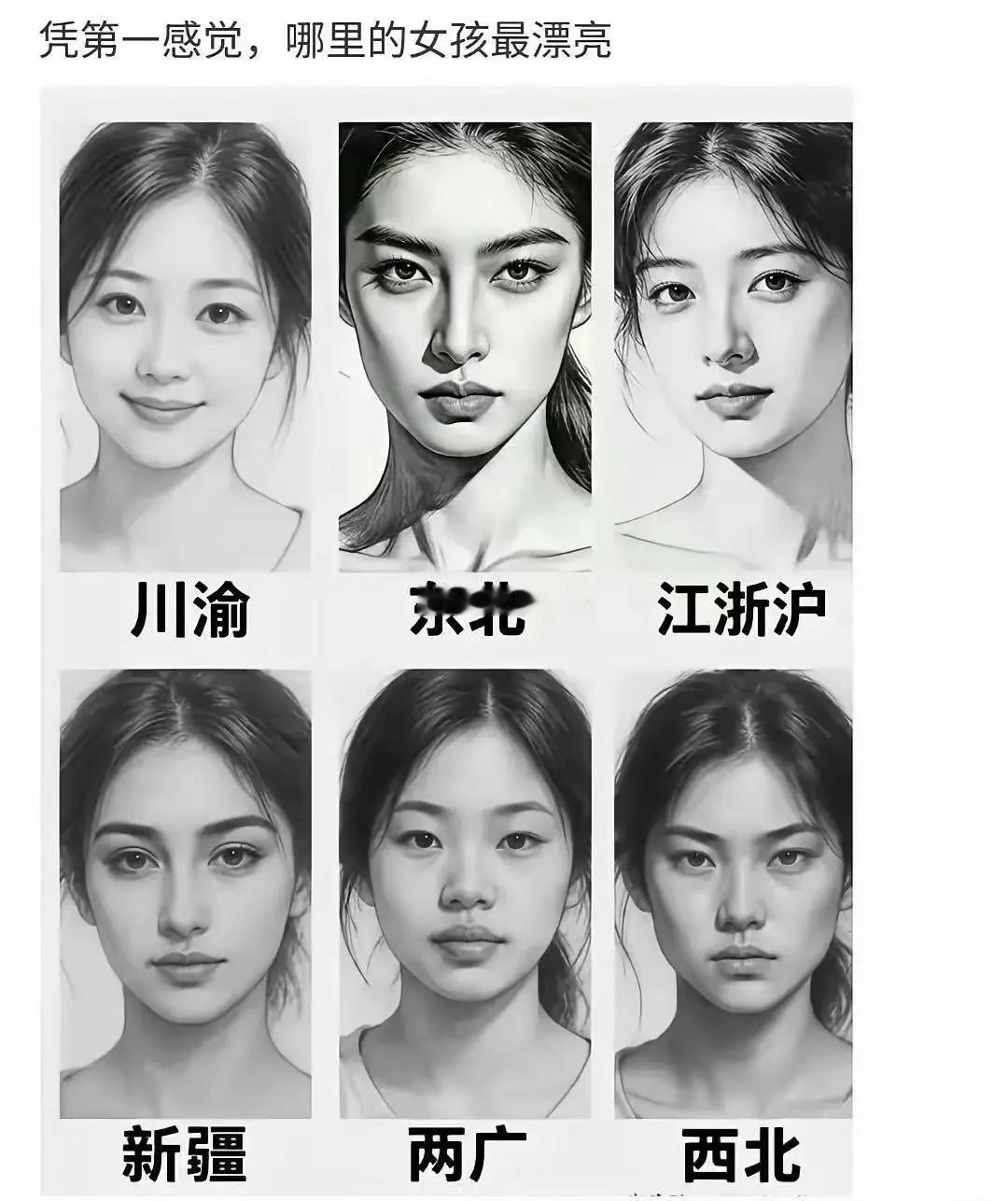 看几张照片集合了全国各地域女性的容貌特征和气质特点如果说非要在全国各地域的美