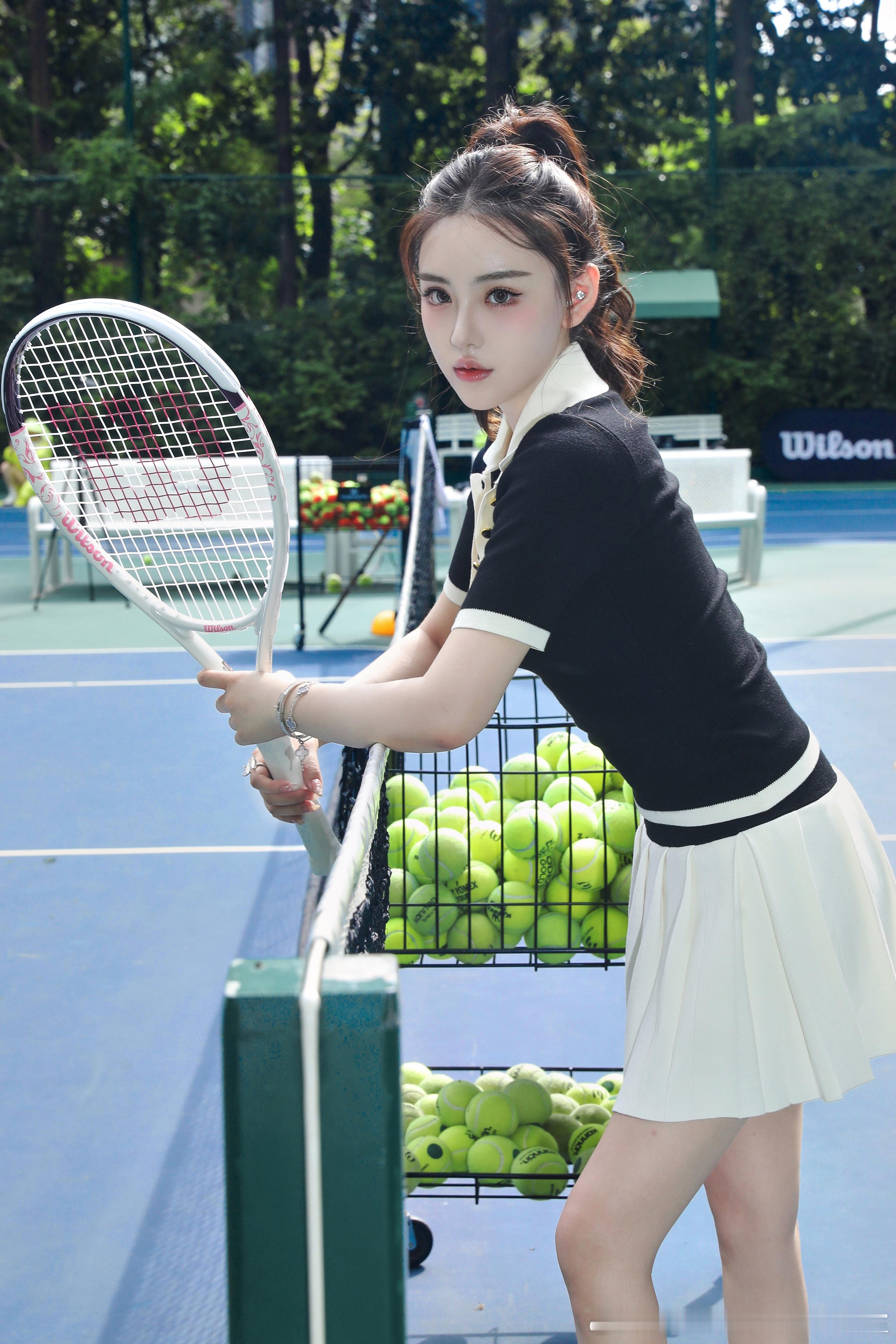 夏天当然是打网球🎾🧚‍♀️：涵上海上海写真写真少女写真随手拍约拍​​