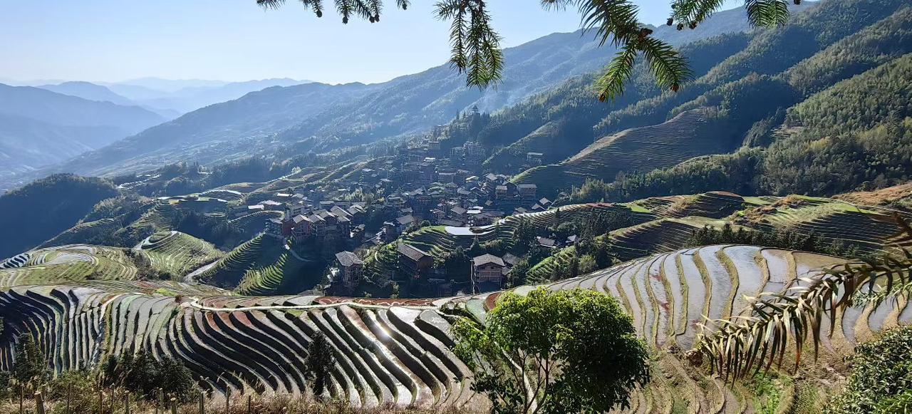 三月春风至，万物皆可期。梯田焕新，春意满山间。田园春灿油菜花风吹万物春