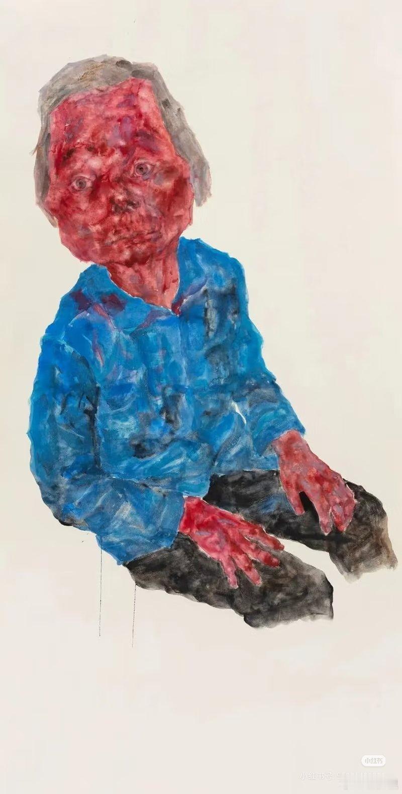 看了清华美院某教授的画作，《牛来》的画风在我这里都上升了。牛来再怎么样，比淋巴肉