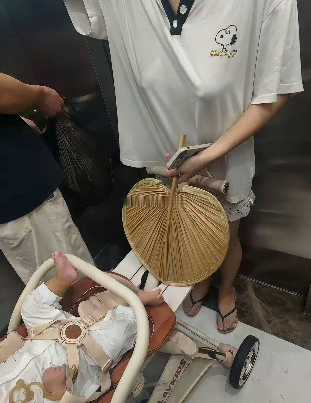 这就下楼溜娃了?