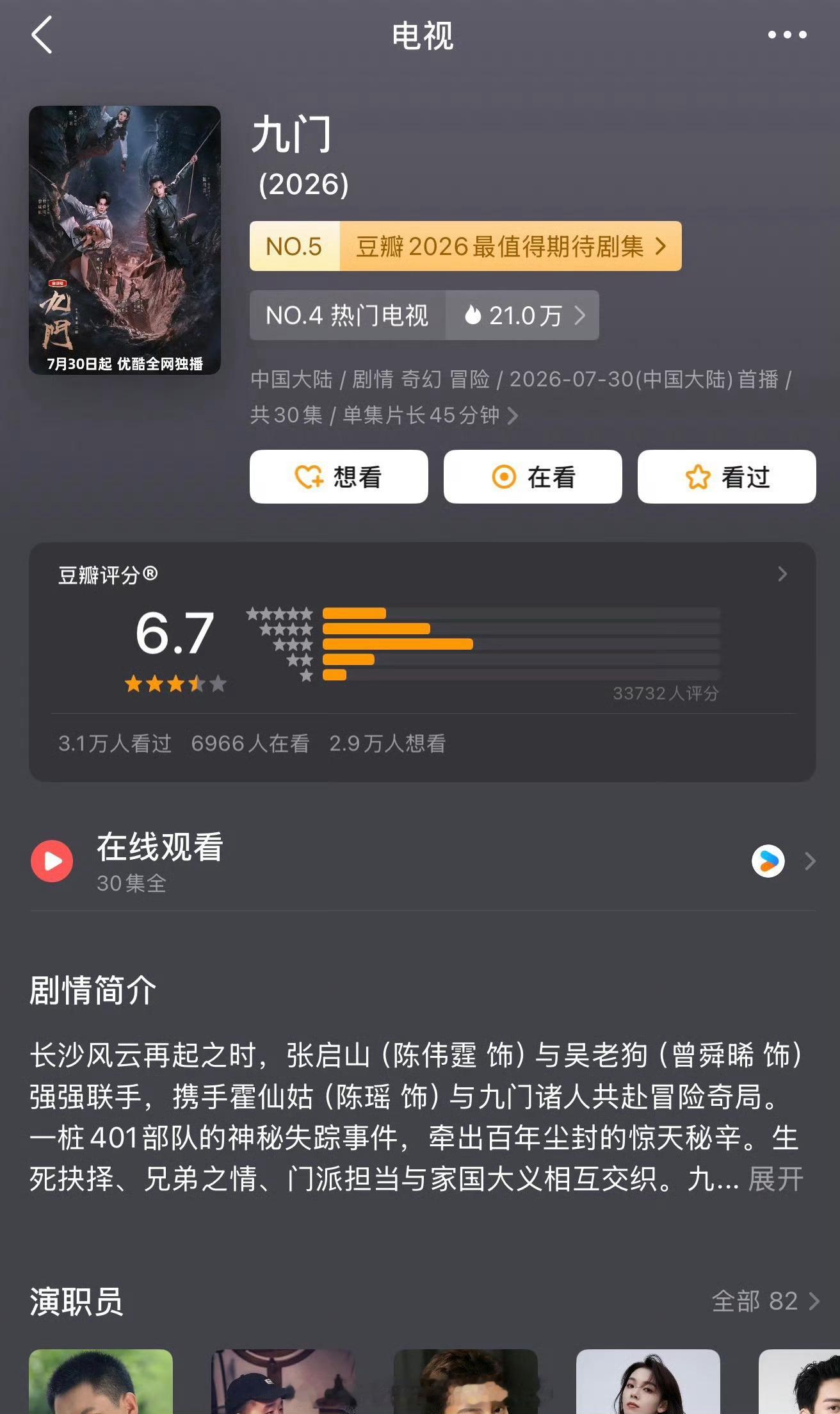 九门集均预测有4000w，打分人数咋这么少？