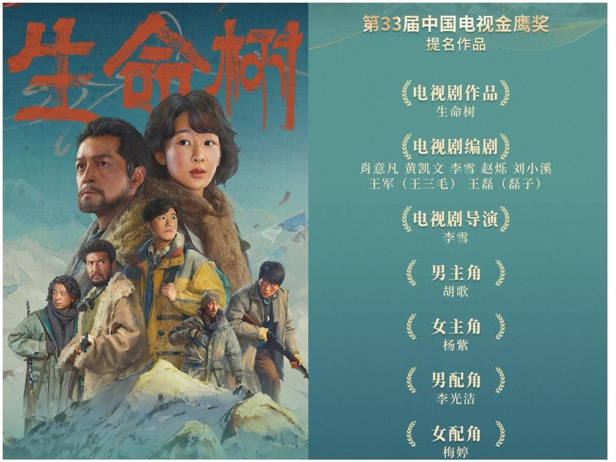 金鹰奖提名一出来，《生命树》拿了7项。从导演到男女主角，连配角都没落下。这排面，