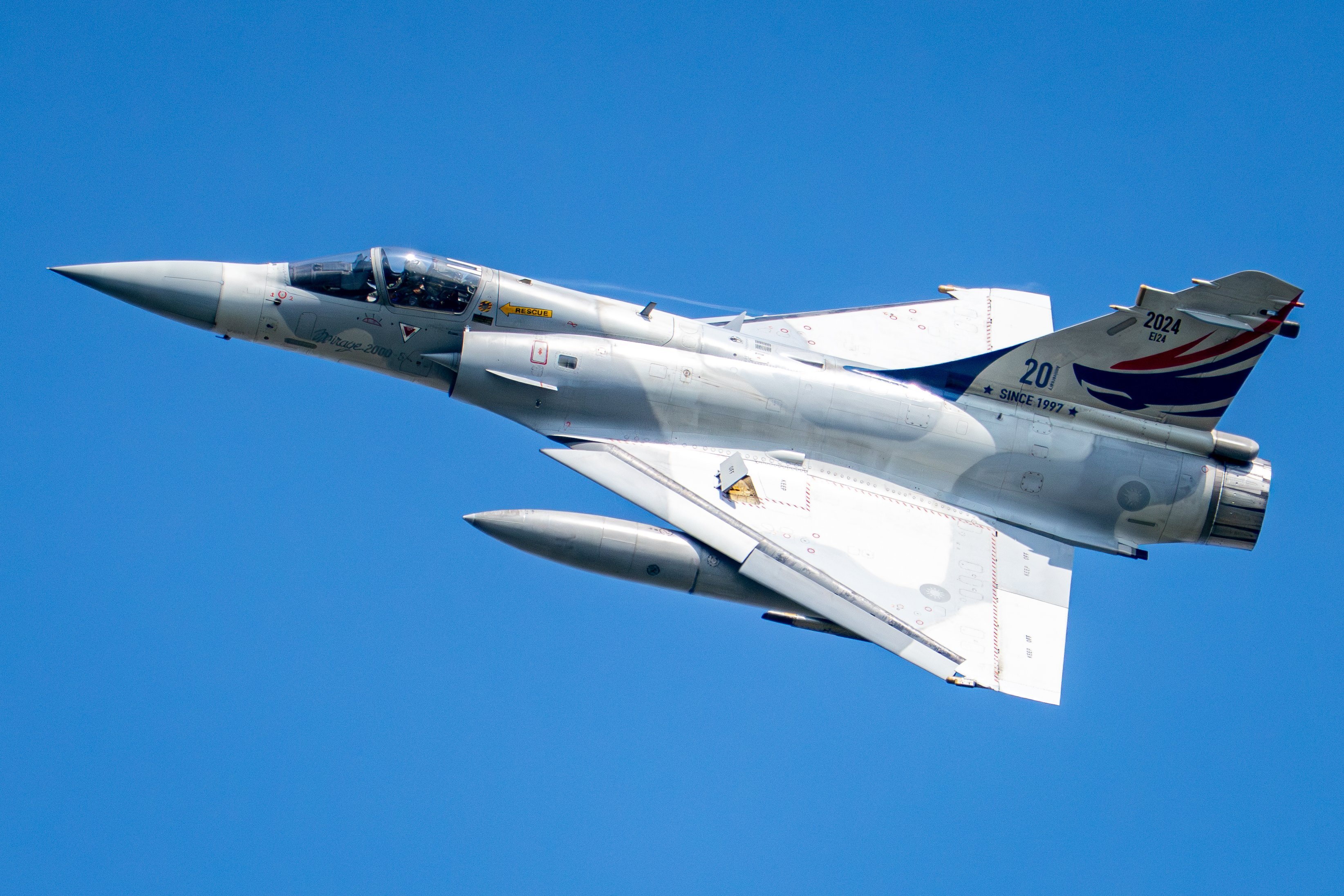 今日幻影美丽的三角翼，摄影师Conny拍摄的台空军新竹第二战术战斗机联队的幻影