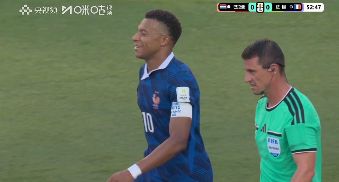 #姆巴佩法国超跑#2026世界杯1/8决赛，法国队vs巴拉圭下半场门将迈尼昂摘