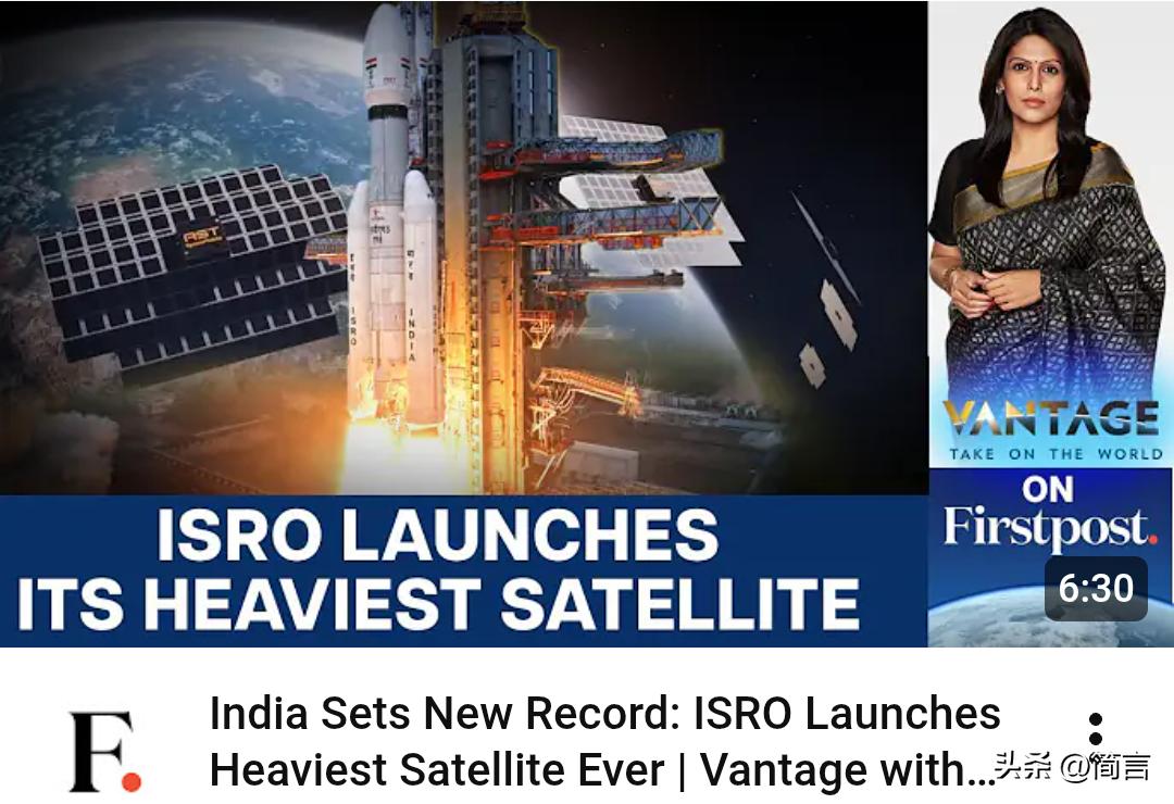 卫星达到6吨!印网友：印度的航天技术非常出色。据印媒12月25日报道，昨日印