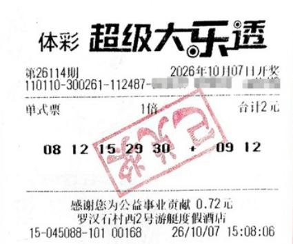 2元拿下770万大乐透头奖的女彩友是纯新手：之前从没买过彩票，平常只是偶尔看看中