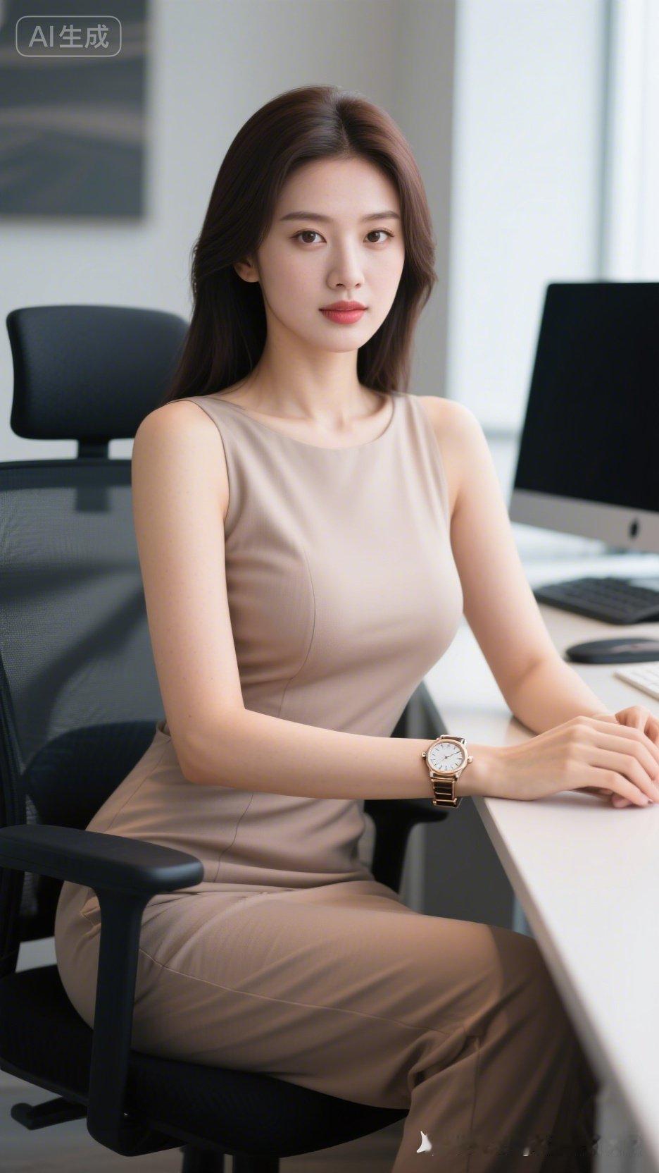 职场优雅女性，自信满满，尽显时尚魅力！