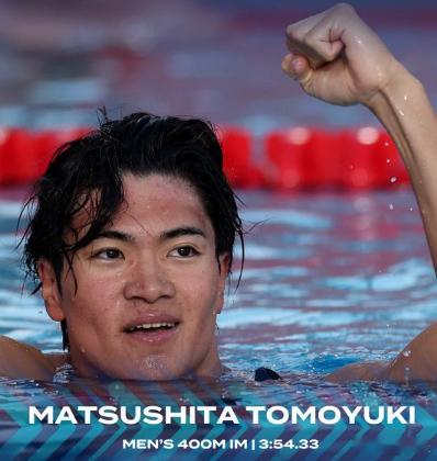 个人最好成绩狂拔六秒日本大三学生破男400混短池世界纪录北京世锦赛或见证他开