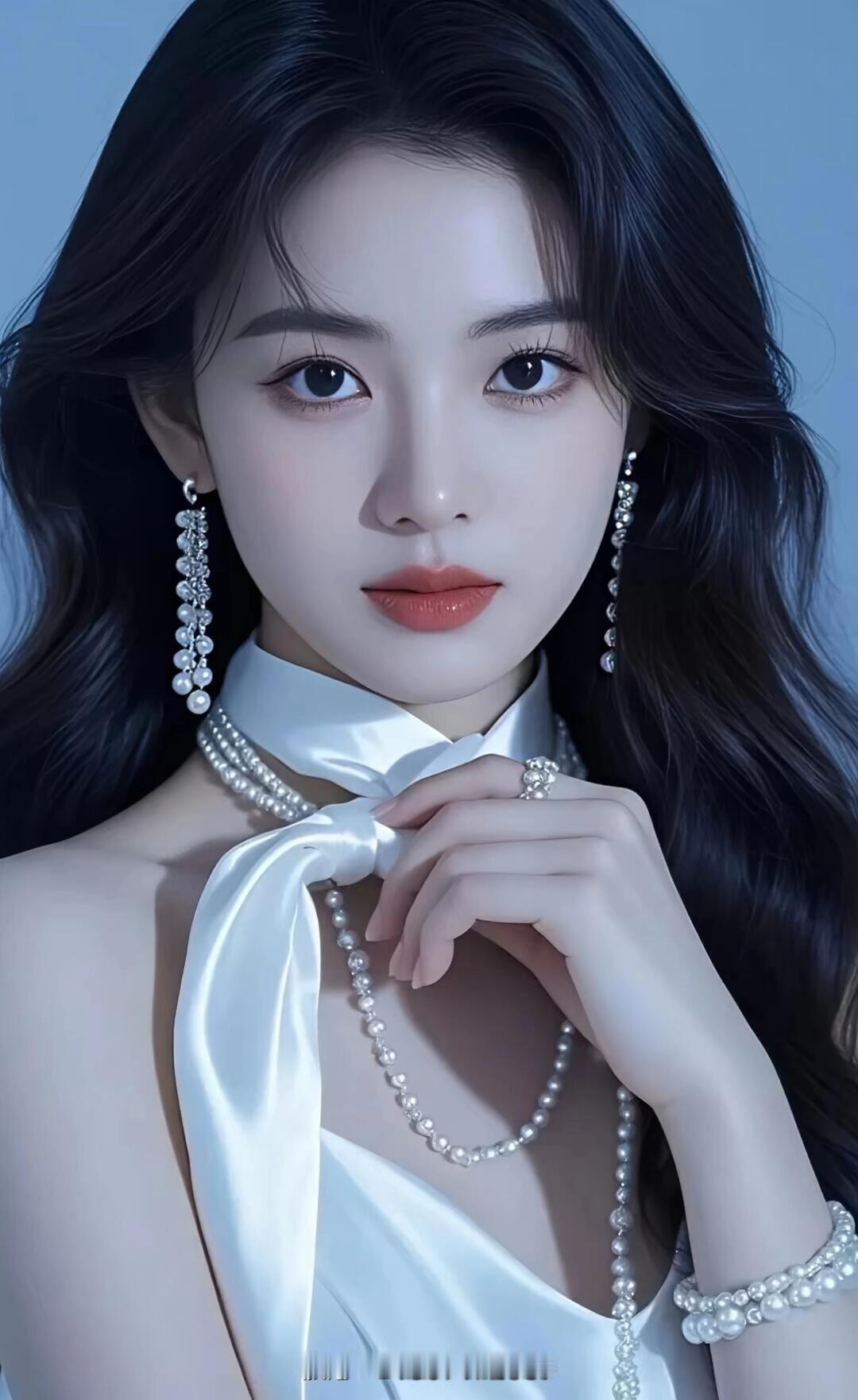 珠光宝气映佳人，玉佩轻摇步履轻。