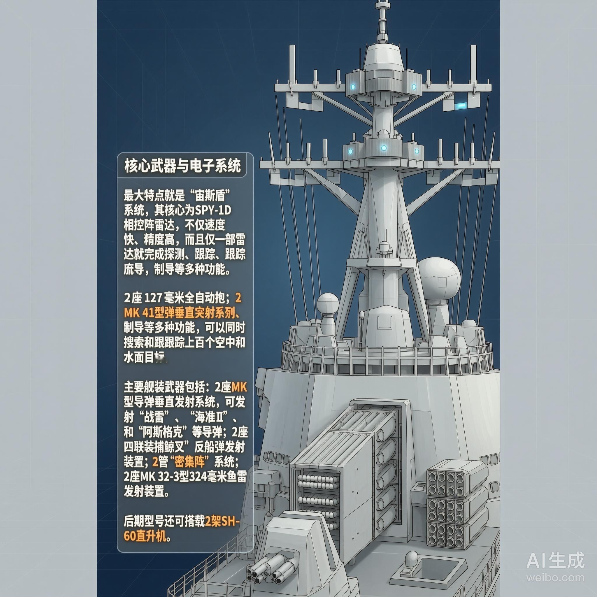 军事ai新视野美国“阿利·伯克”级驱逐舰“阿利·伯克”（ArleighBur