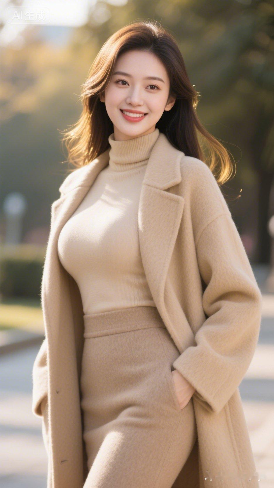 秋风起，美人笑，衣袂飘飘。