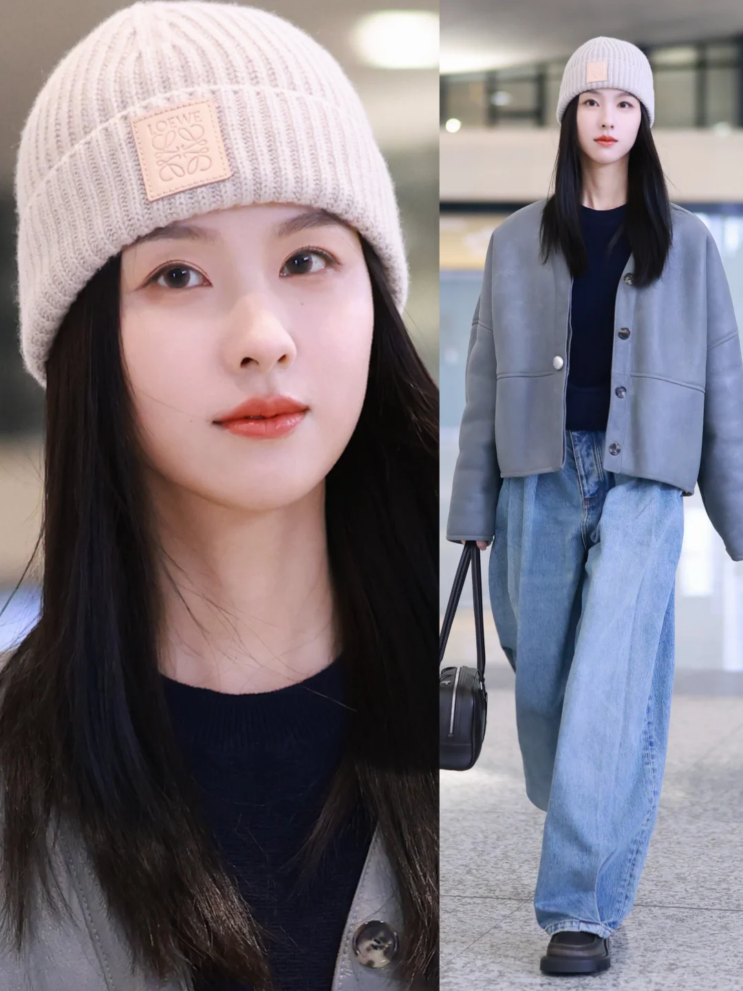 陈都灵机场私服，干净的气质！