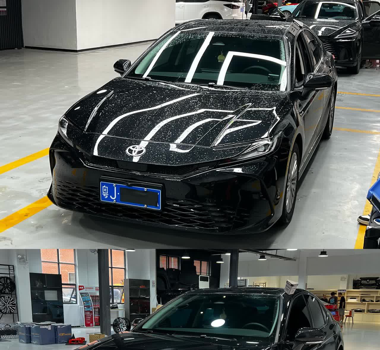九代凯美瑞这样升级前后差别也太大了！真的帅多了！换了运动版前杠，蜂窝格栅太飒