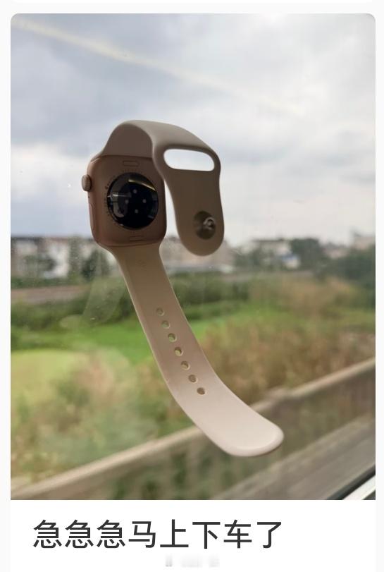 返程路上，千万不要试着把手表贴在高铁玻璃上…如果你真这么干了又取不下来…滴一两滴