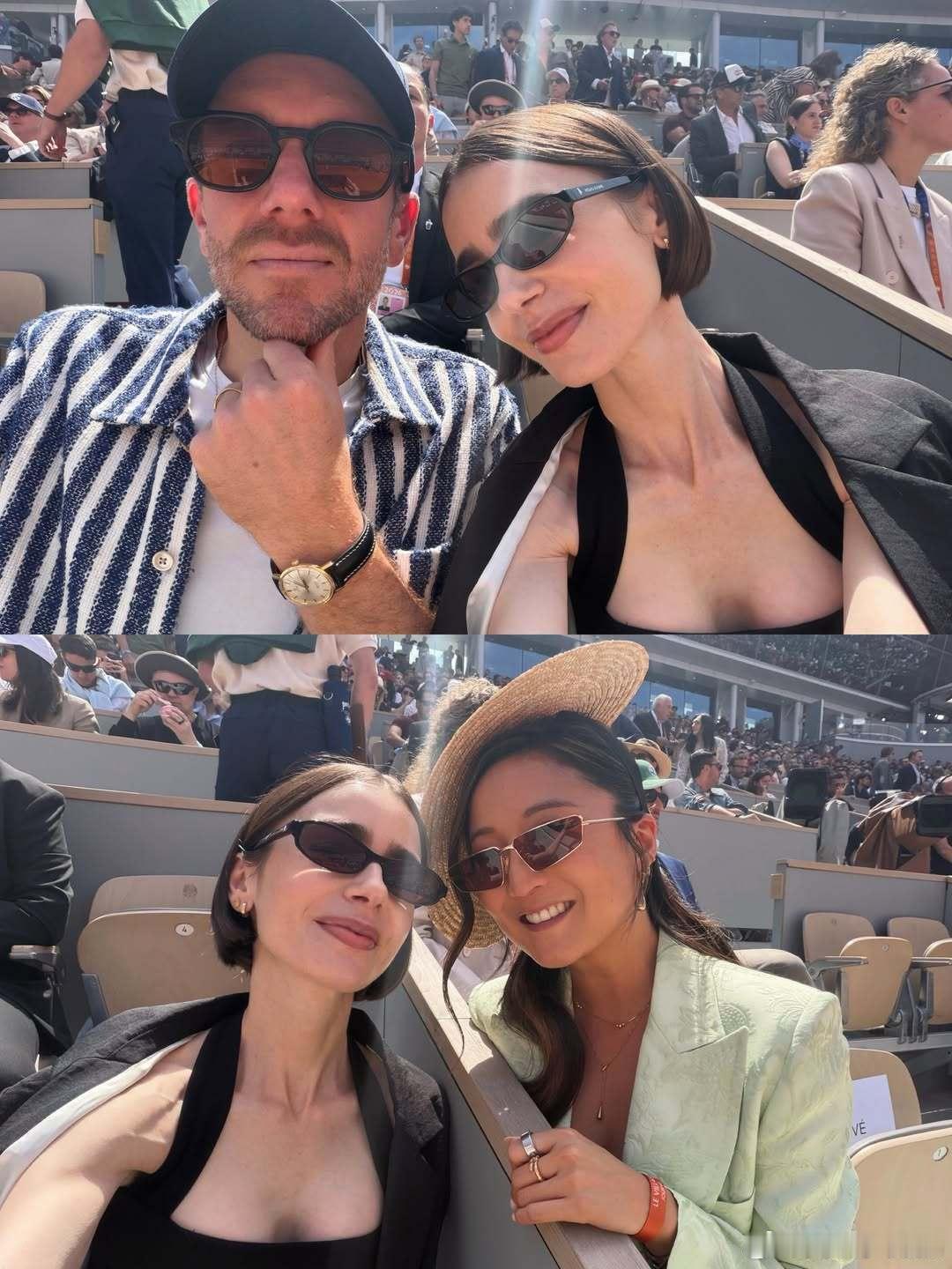 LilyCollins莉莉柯林斯近期私照，开工和活动都和好姐妹AshleyP