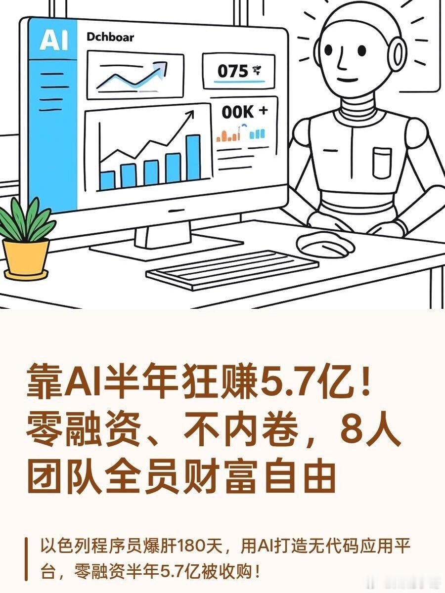 AI公司的程序员技术有多强5.7亿创富神话！31岁程序员用AI改写创投规则。当