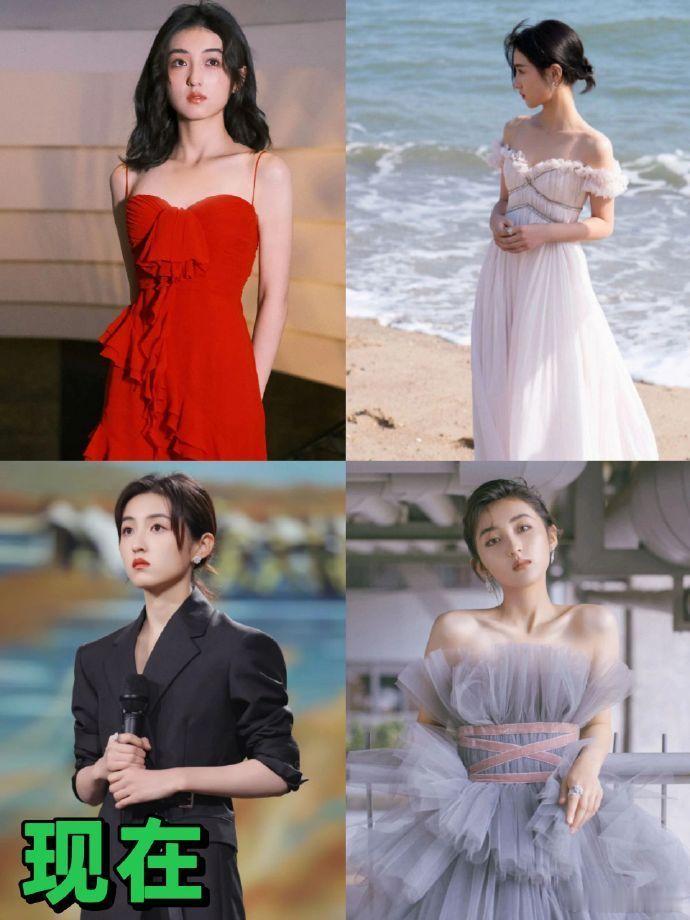 张子枫从图一转换成图二，这中间花了多少功夫才逆袭的？