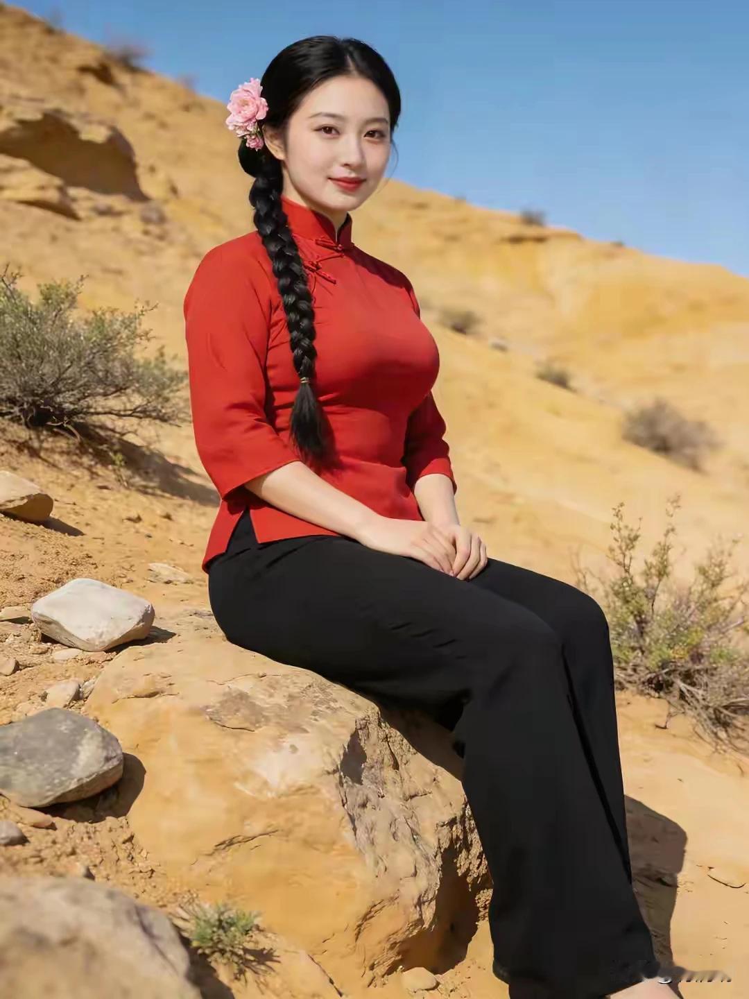 黄土高坡上的纯真少女，如灼灼韶华般青春靓丽，藏着多少人难忘的旧时光。