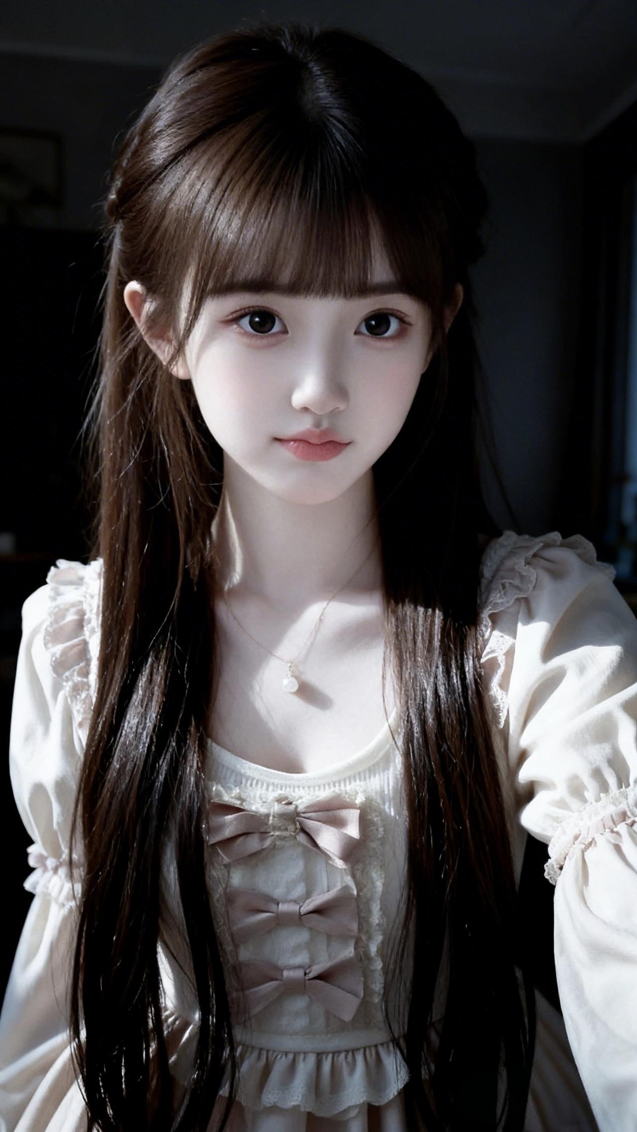 有哪些美女让人过目难忘？小表情太可爱了，美白的萌妹子，你的白照亮了周围的黑暗好看