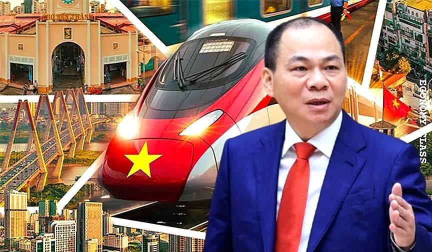 越南首富计划承接越南首条高速铁路，学习中国模式发展本国高铁技术。近日越南媒体报道
