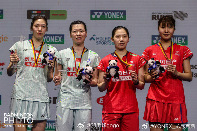 2026年瑞士羽毛球公开赛国羽两对女双新组合成绩：李怡婧/王漪朵：德国赛🥈、