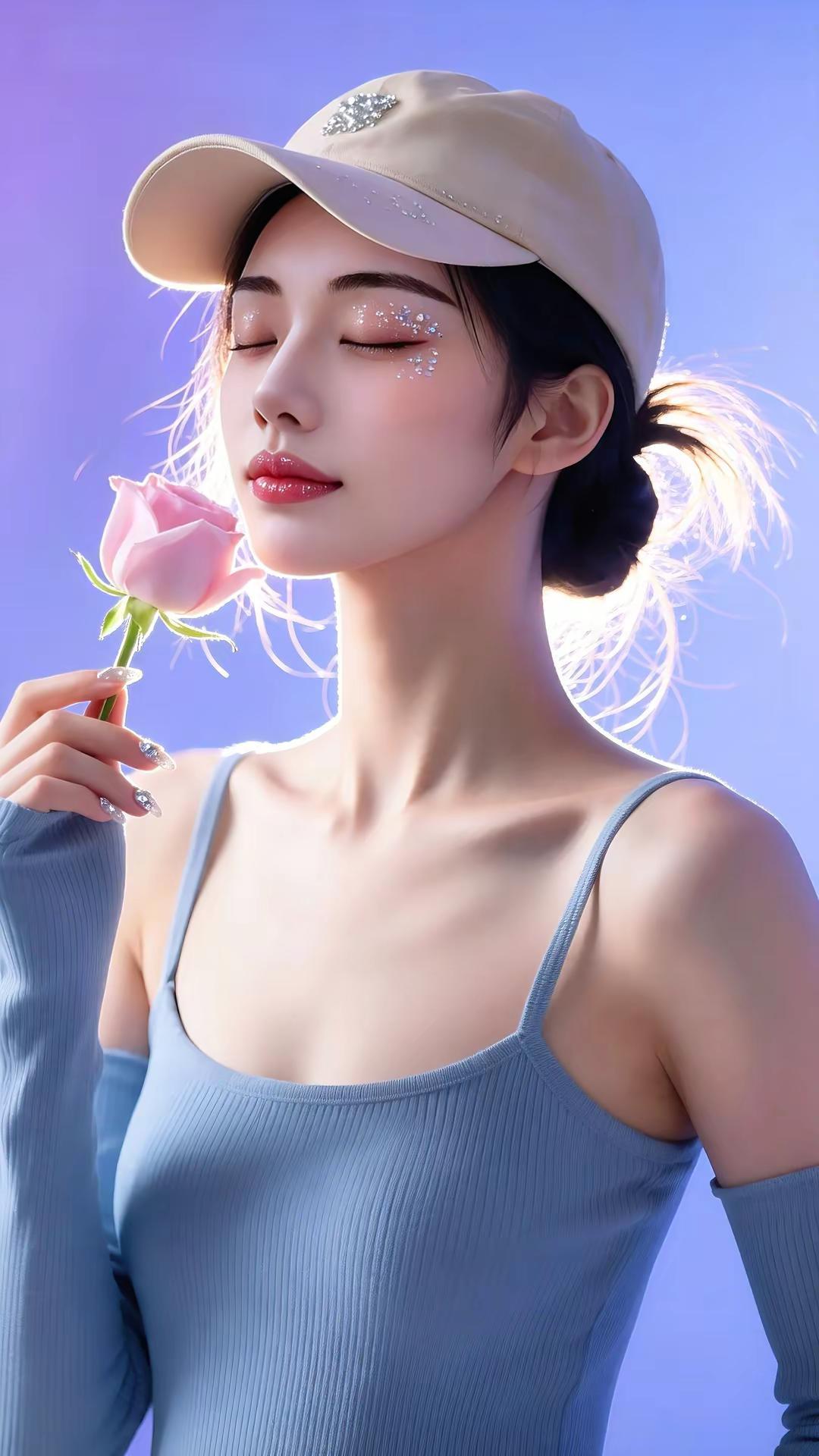 闭眼感受温柔时刻✨把浪漫藏进每一个细节里纯欲风氛围感美女
