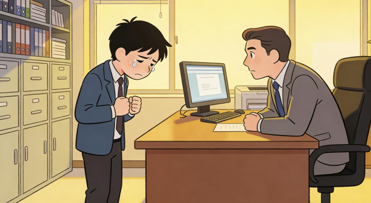 新来的策划小林熬了三个通宵，拿出一套自认为完美的方案，被总监批得一文不值。他委