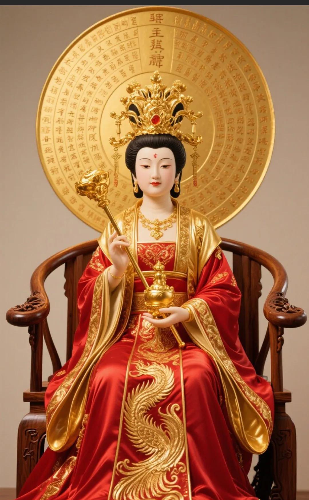 刷到妈祖，千万别无视说句:开财开财开财财运亨通，八方来财右手进宝，右手进财