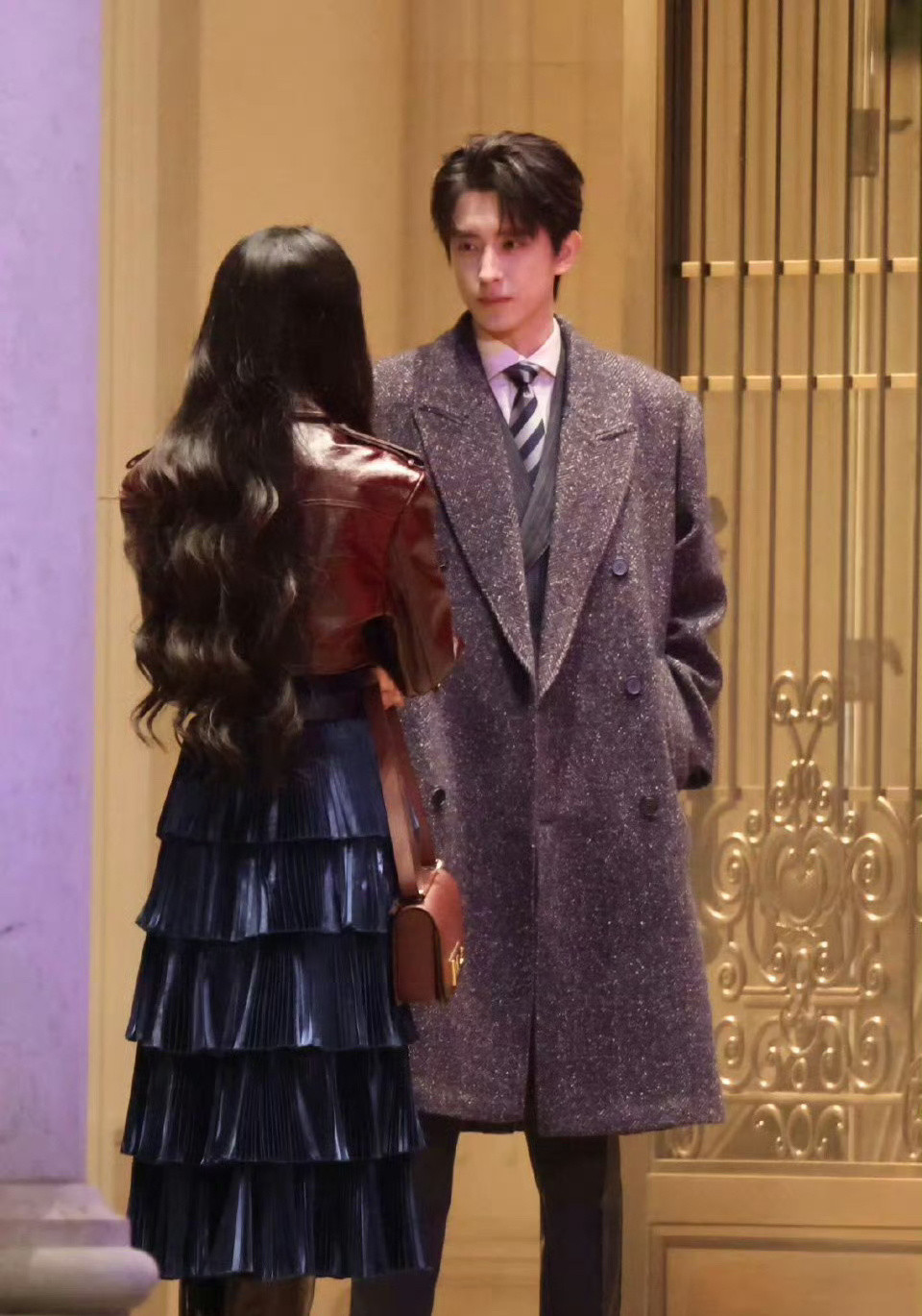 敖瑞鹏沈羽洁不二之臣同框路透来了，颜值好高的一对