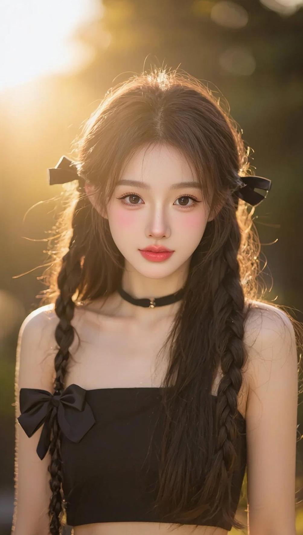 逆光少女写真 ai创作 AI创作  全新AI写真想跪下来求自己别玩写真了