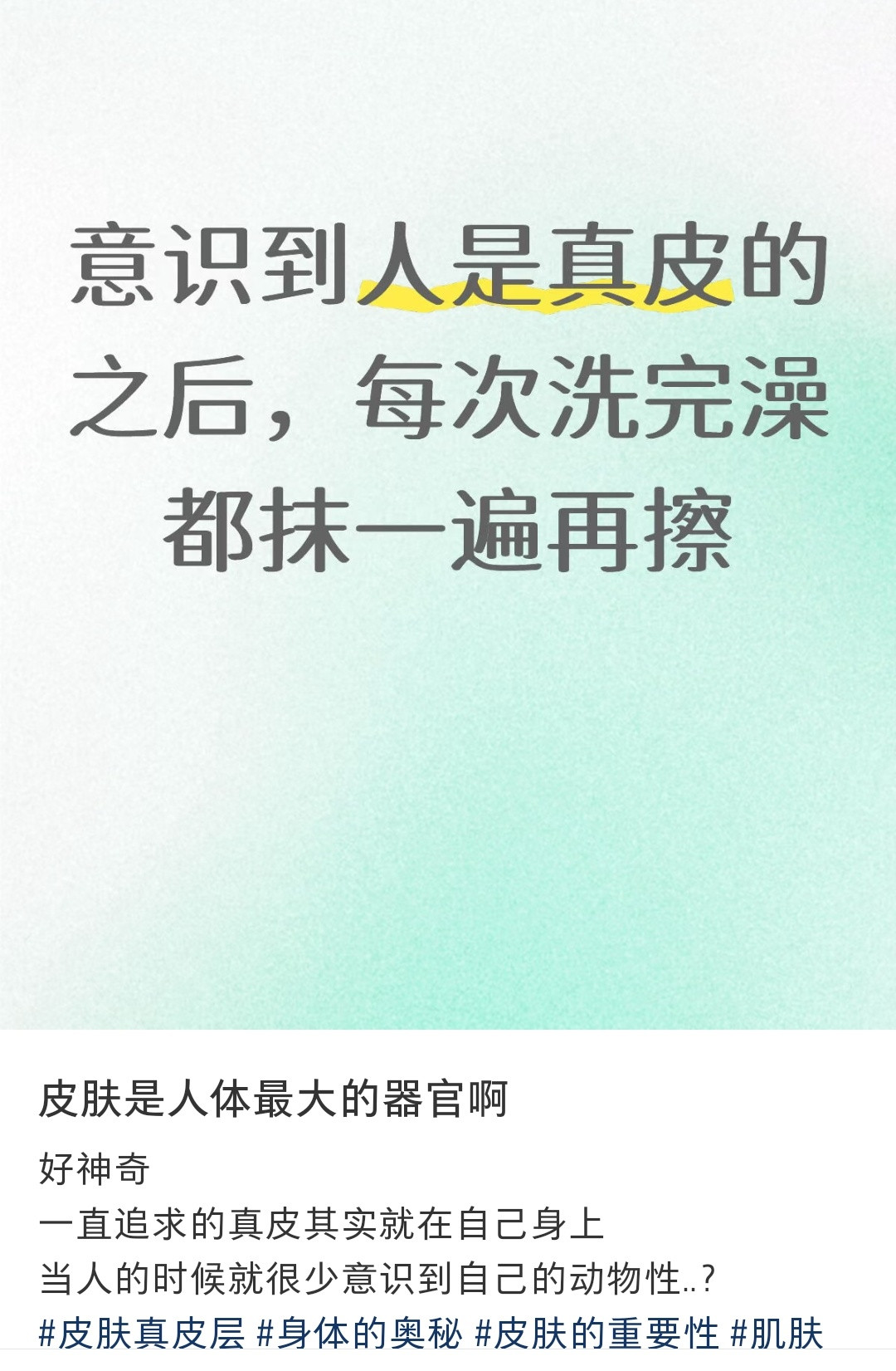 人总是忘记自己也是动物