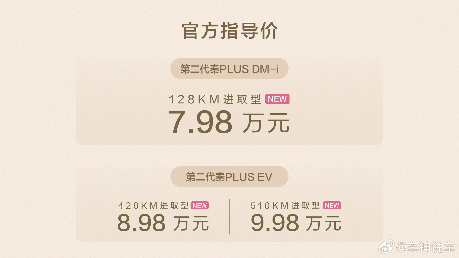 国庆有惊喜！第二代秦PLUS双车上新，DM-i和EV各加推进取型，价格实在——D