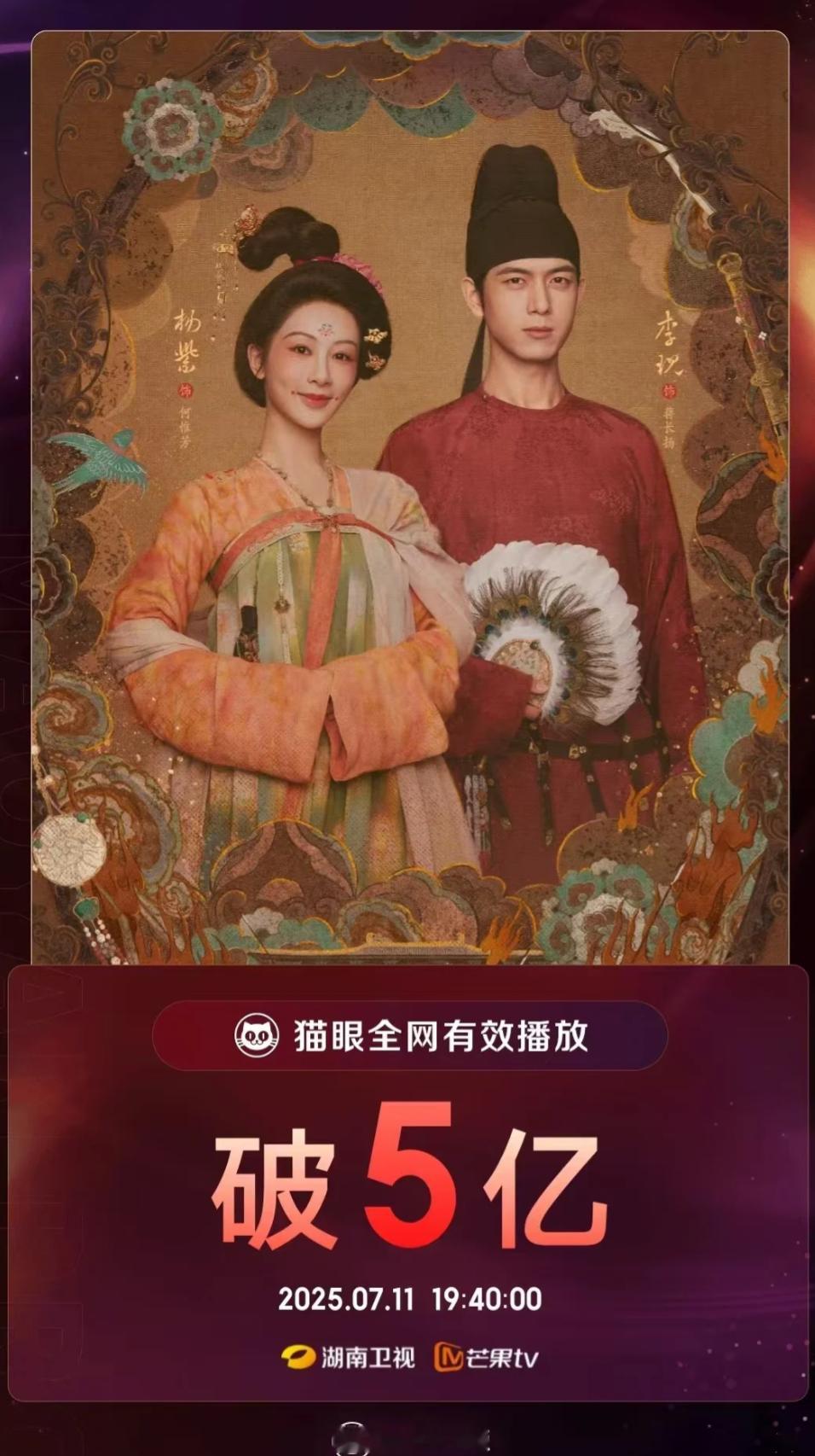 锦绣芳华尺度锦绣芳华有效播放量破5亿，连续10次获网络剧有效播放日冠，再加8个新