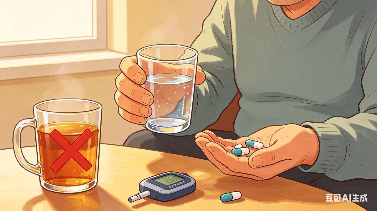 糖友注意：吃药别用隔夜凉茶送服，真不行我也是糖尿病患者，跟大家说个实在事儿