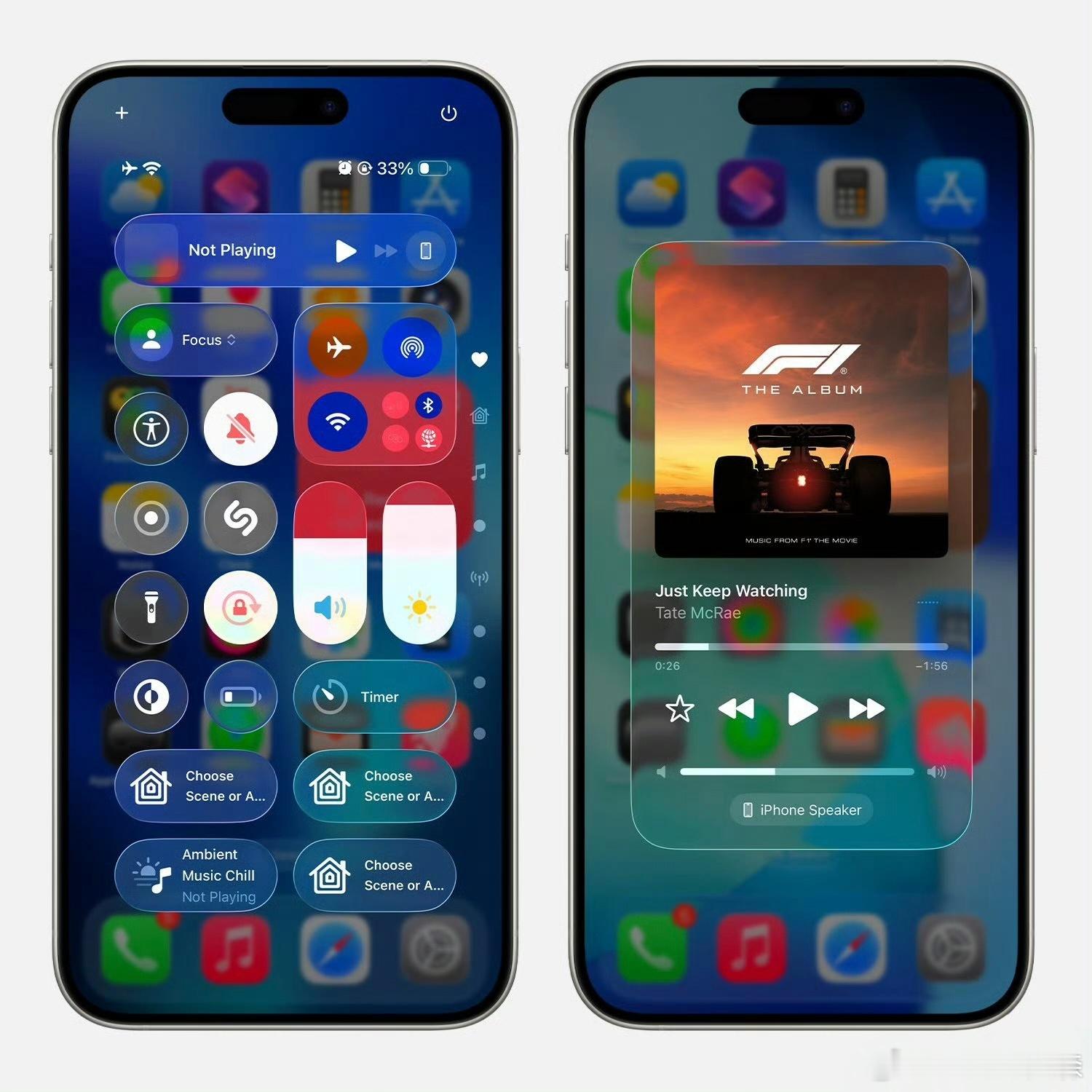 iOS26这个控制中心做的很失败，按键功能不够清晰明了，一眼的乱。​​​