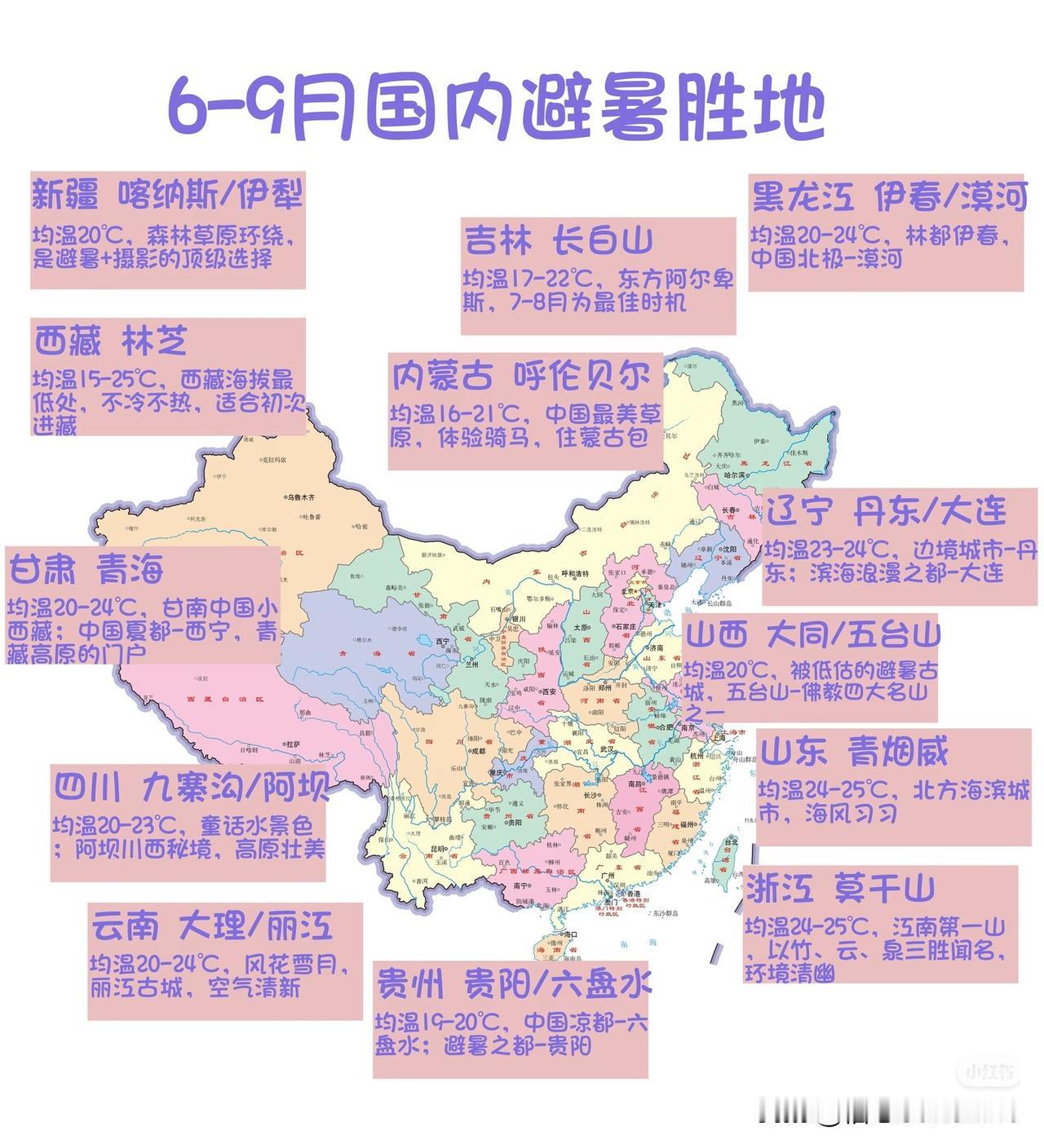 我国6—9月避暑胜地对比，你喜欢哪里？避暑目的地推荐