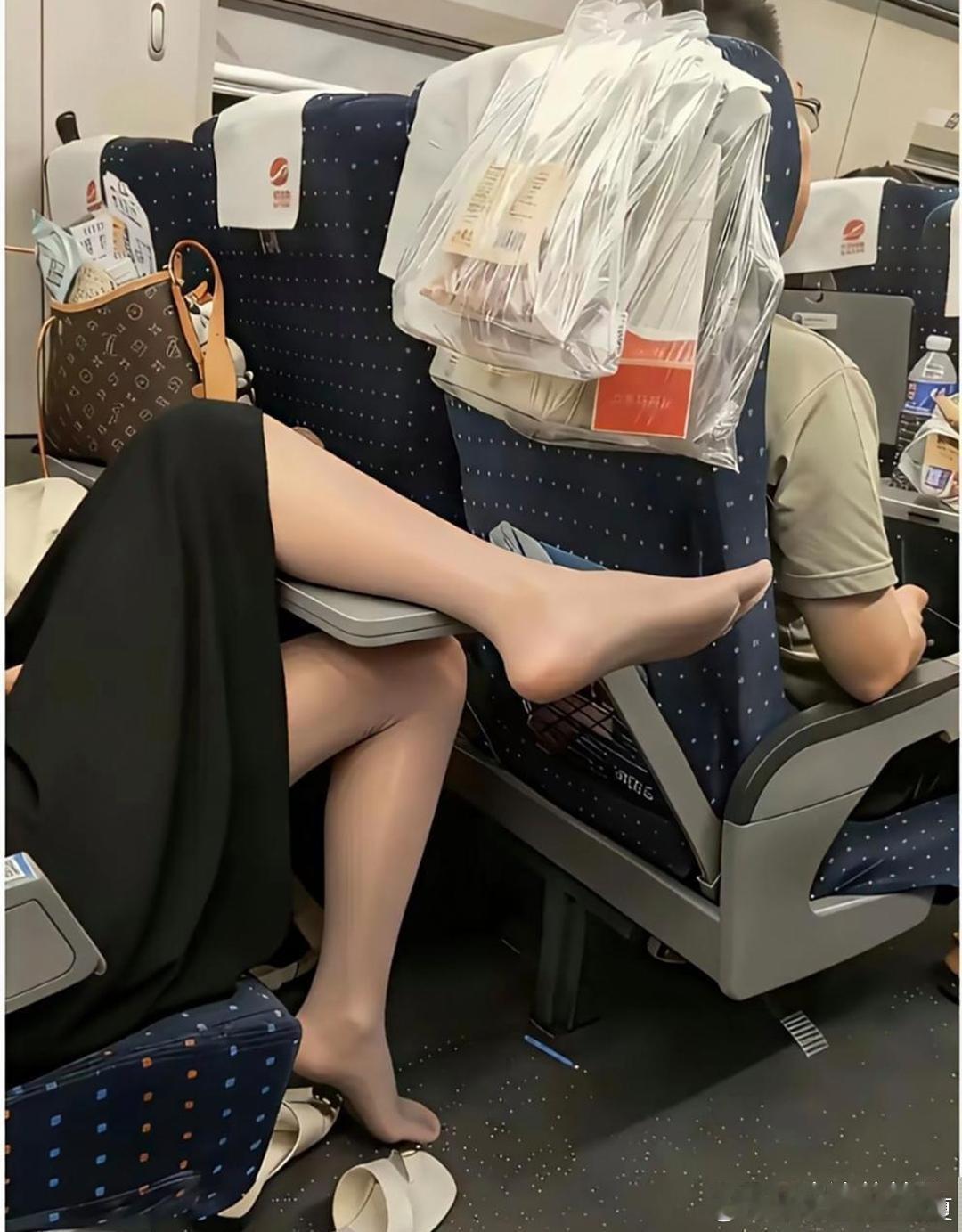 在高铁上遇上没素质的人，咋整啊？在线等，急！​​​
