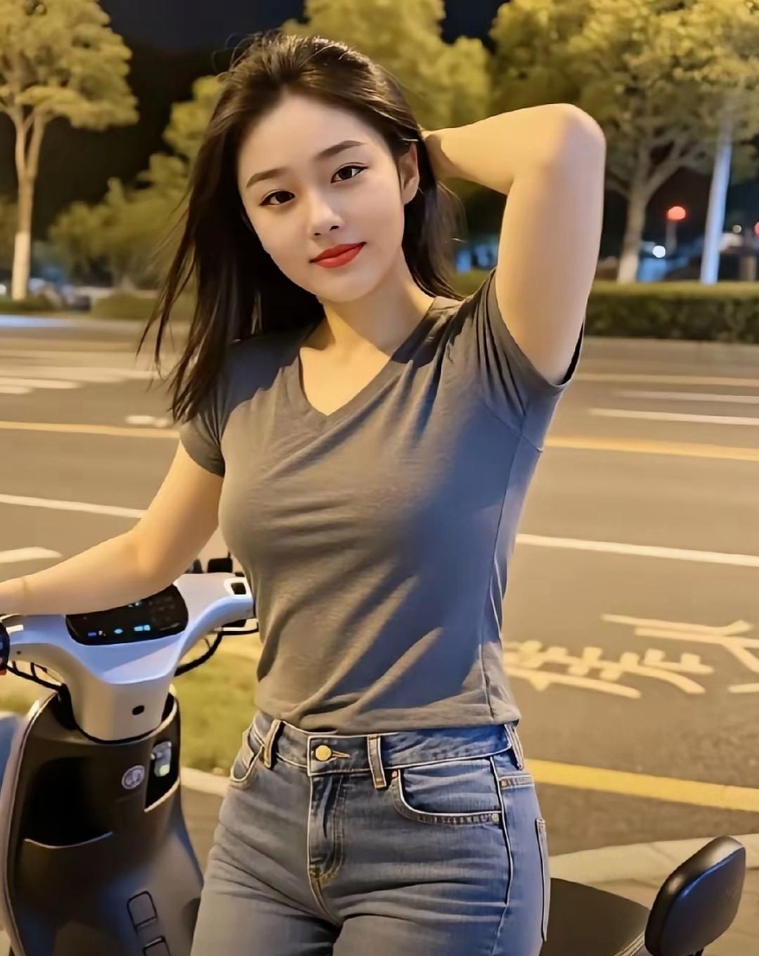 跟年轻女士打招呼