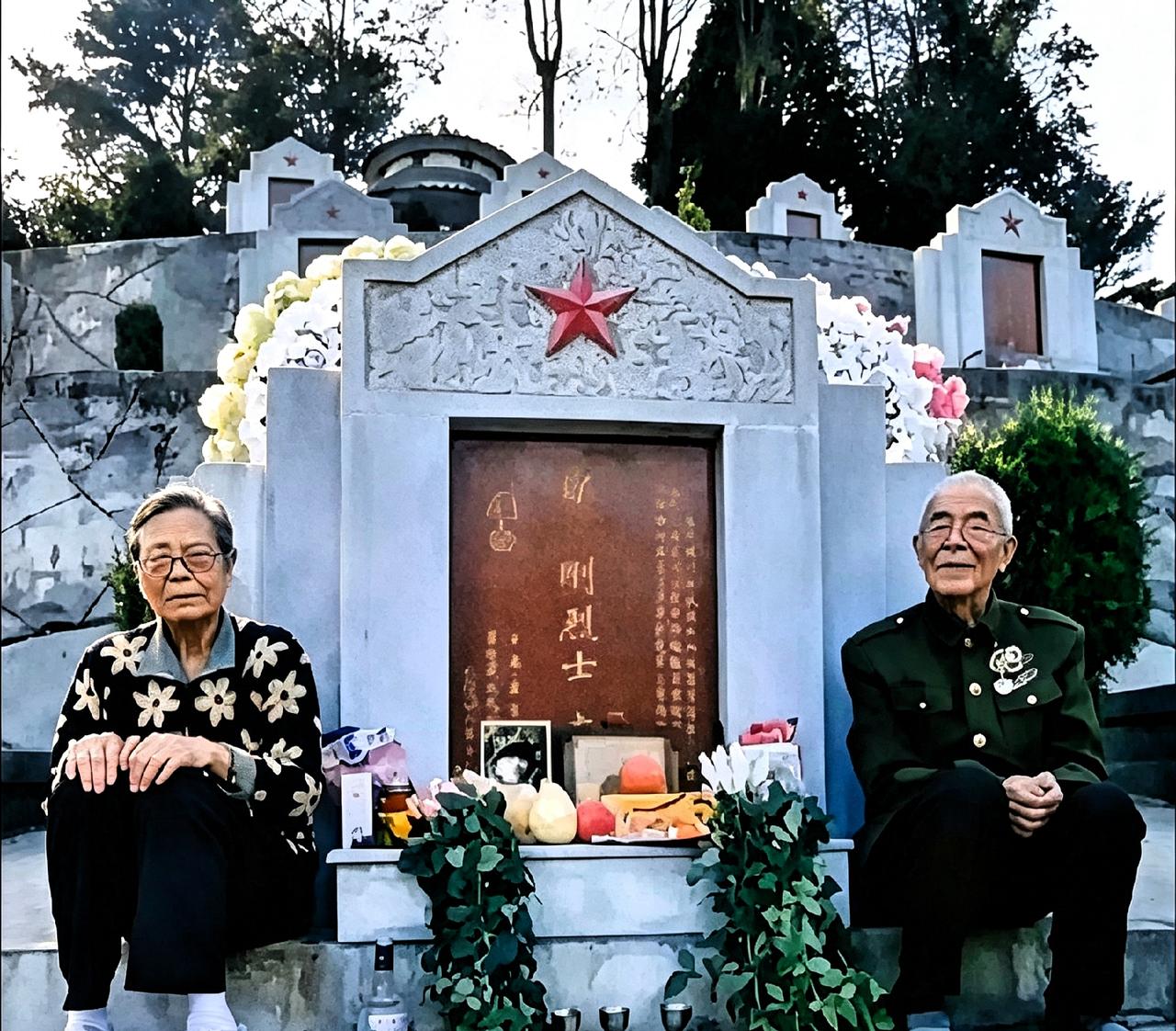 看到曹启东、郝钦敏两位老人的照片，心里真堵得慌。儿子曹刚埋在云南屏边，老两口从四