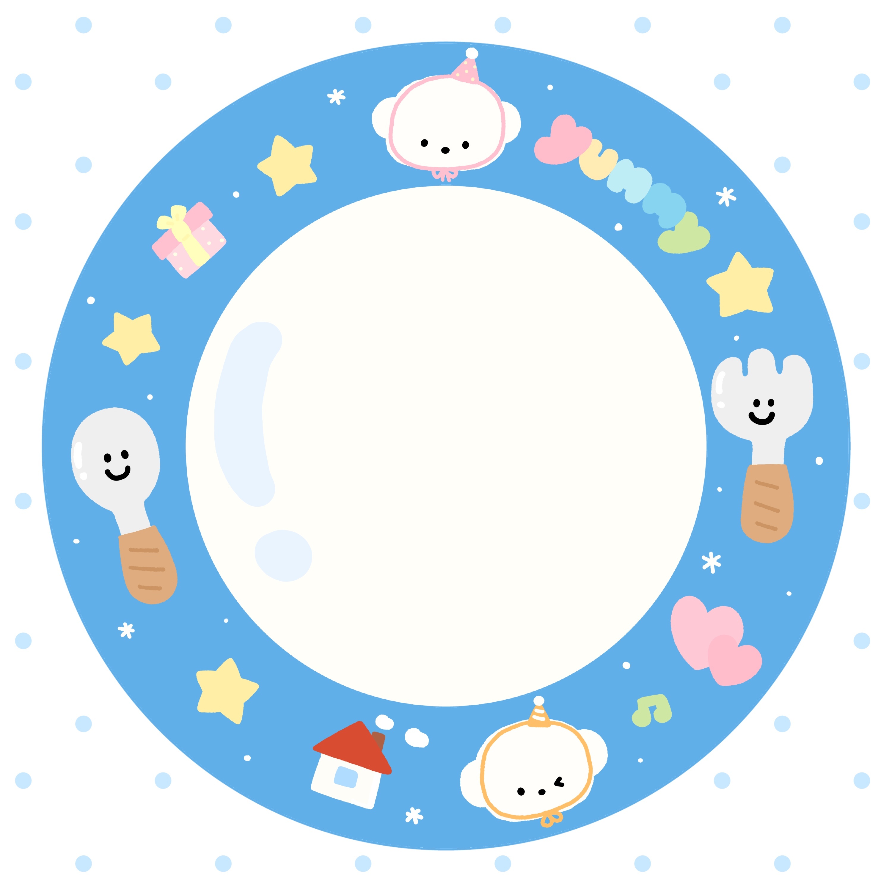 画了个盘子