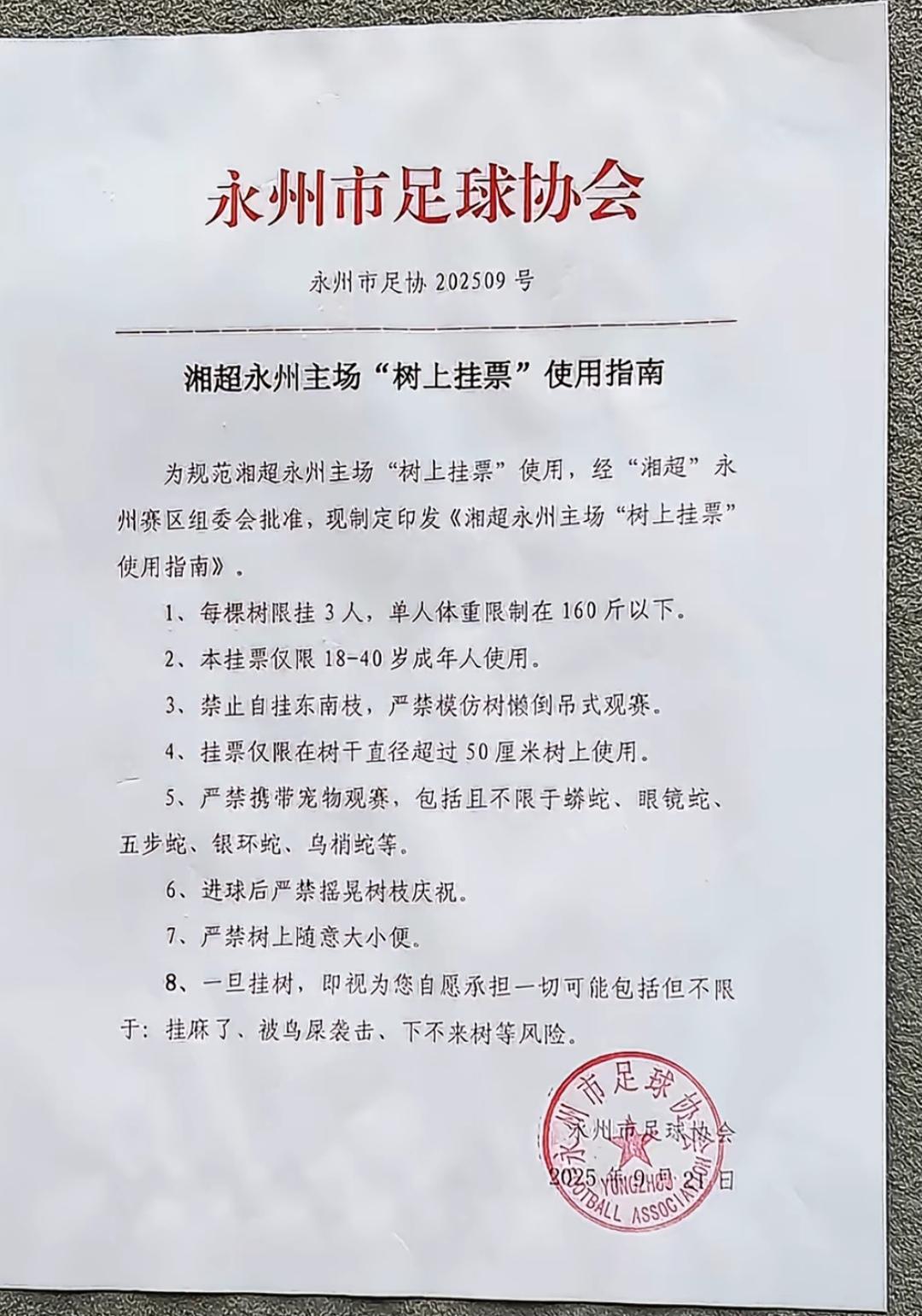 湖南湘超的比赛太搞笑了，还真有挂票卖！工作人员说，给看不到球的人提供方便。