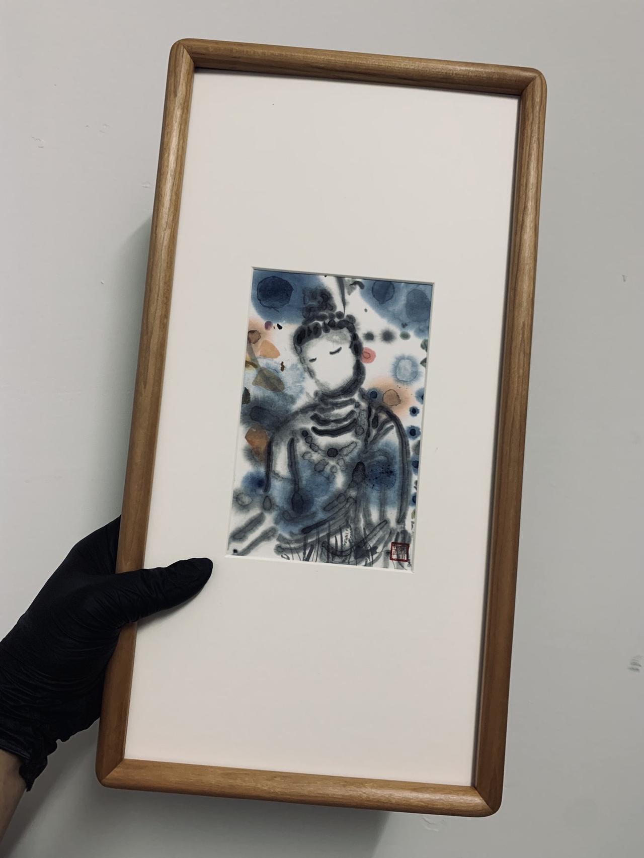 手绘水墨画艺术收藏国画也抖音传统文化