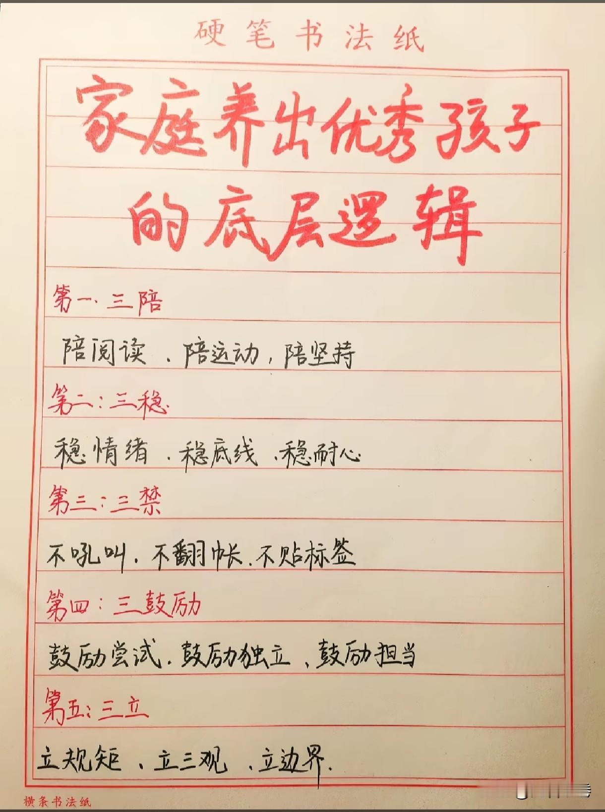 家庭养出优秀孩子的底层逻辑孩子优秀，不是靠报无数补习班，家庭的养育方式才是