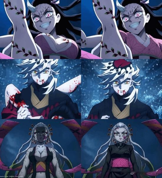 【欧美也这么保守？】近日，《鬼灭之刃》的海外平台版本因大量镜头和谐修改引发了日本