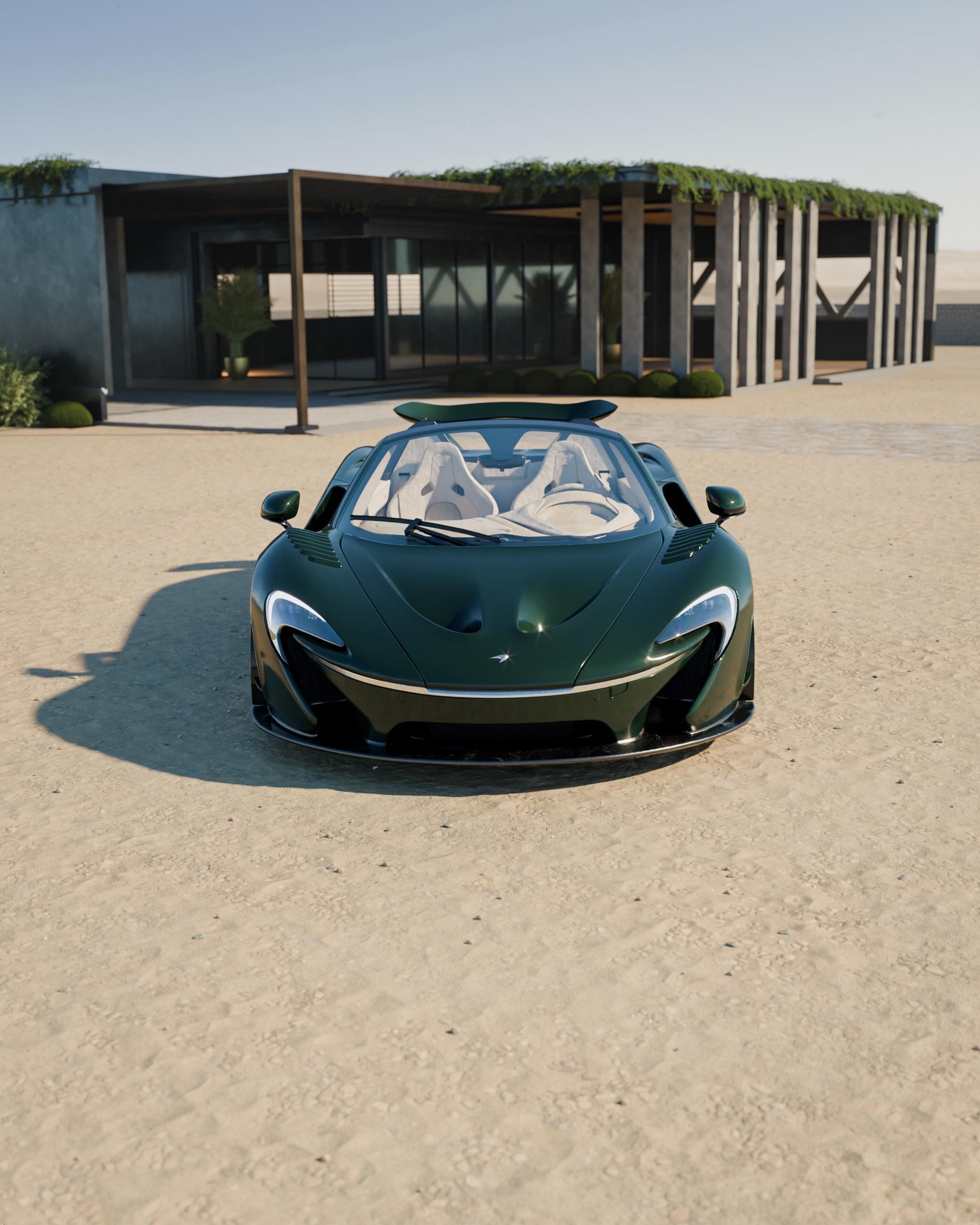 McLarenP1Spider油漆：BritishRacingGree