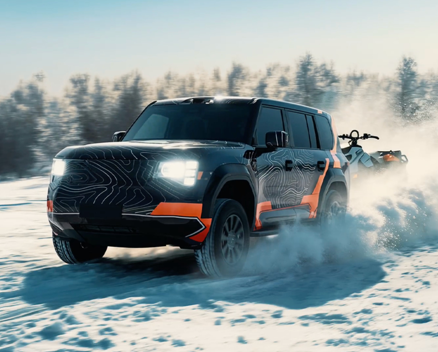 今天广汽传祺发了传祺新越野的官方谍照，这车内部代号为「T75」，明显是个“方